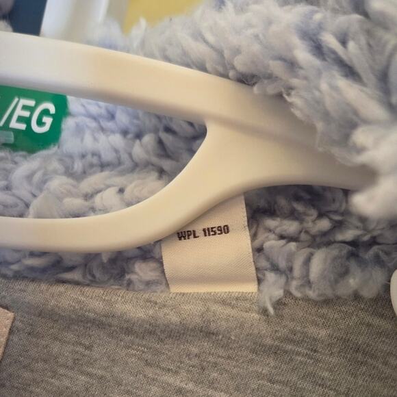 Luscious Light Blue Furry Fleece Quarter-zip Pullover XL Weatherproof brand NWT - Picture 8 of 8